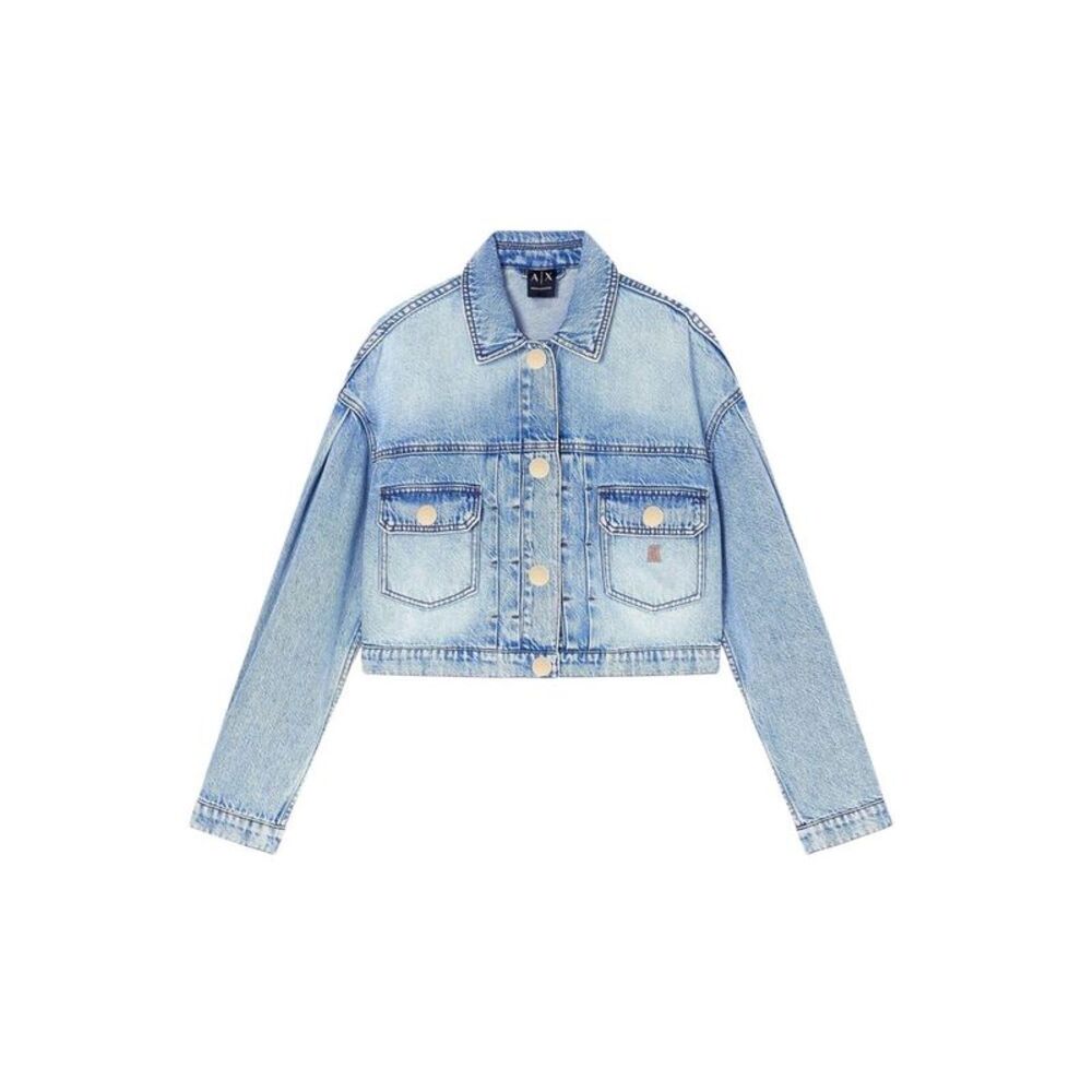 Armani Exchange Blue Kapok Denim Women's Jacket